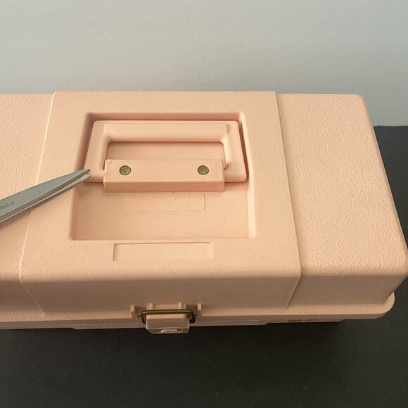 Plano Caboodles Pink Peach Plastic 2 Tray Jewelry Make Up Storage Case 552072 - Picture 14 of 14